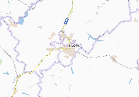 Mapa Lozova