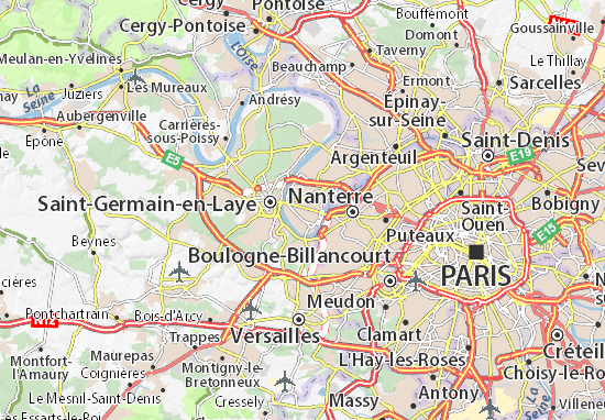 Karte Stadtplan Le Vésinet
