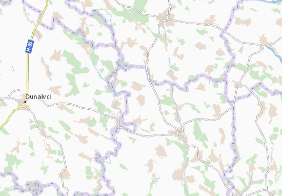 Kaart Plattegrond Kapustyany