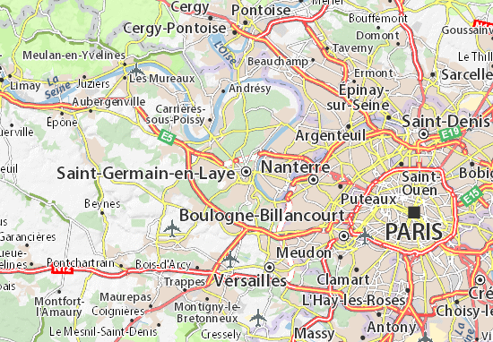 Karte Stadtplan Saint-Germain-en-Laye