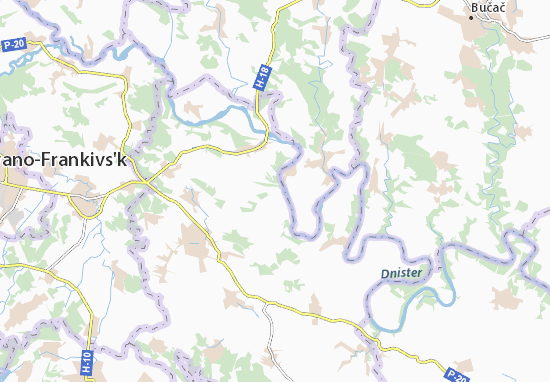 Karte Stadtplan Kutyshche