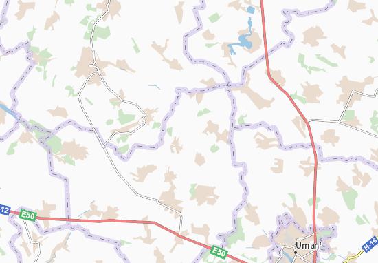 Karte Stadtplan Chaikivka