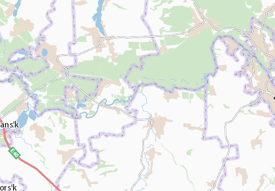 Kaart Plattegrond Dronivka