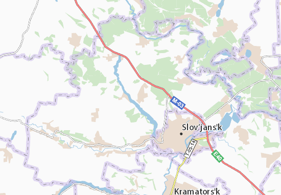 Karte Stadtplan Khrestyshche