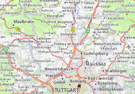 Karte Stadtplan Tamm