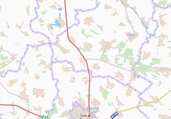 Podibna Map