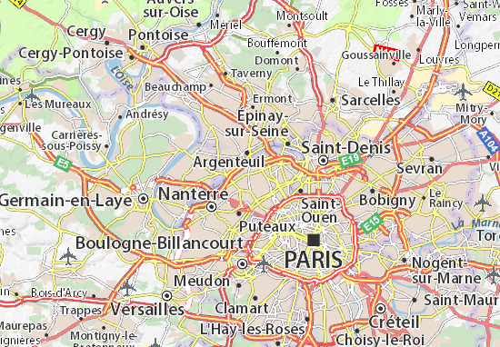 Carte-Plan Colombes