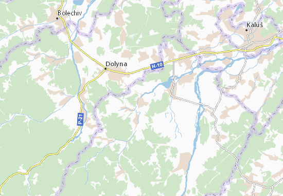 Karte Stadtplan Verkhnii Strutyn&#x27;