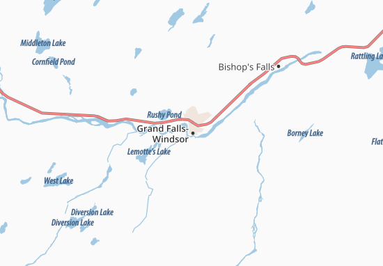 Grand Falls-Windsor Map