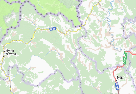 Kaart Plattegrond Tychyj