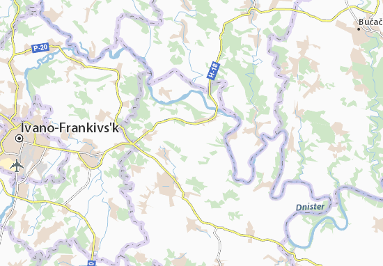 Bratyshiv Map