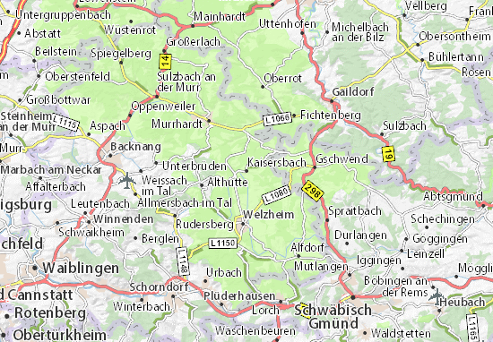 Mapa Kaisersbach