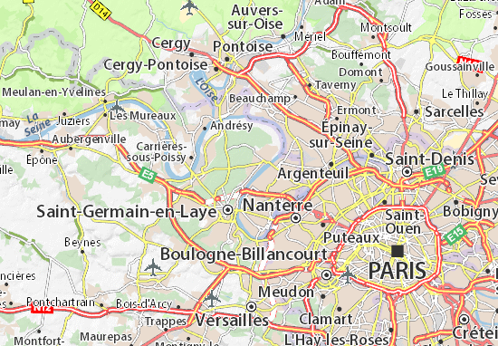 Kaart Plattegrond Le Mesnil-le-Roi