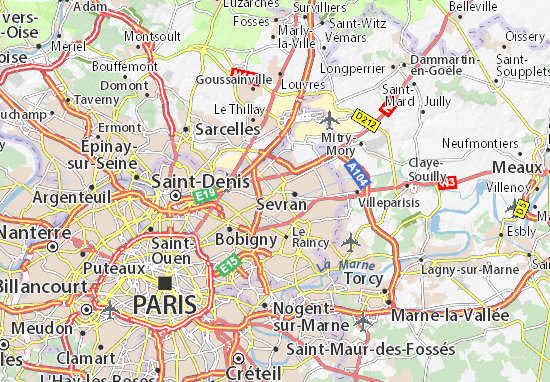 michelin aulnay sous bois map viamichelin