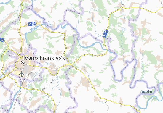 Karte Stadtplan Oleshiv