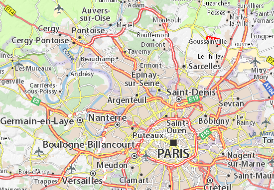 Mapa Argenteuil