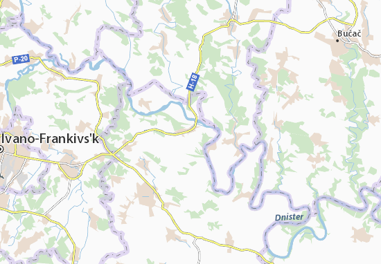 Nyzhniv Map