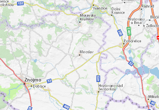 Karte Stadtplan Miroslav