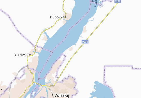 Kaart Plattegrond Verkhnepogromnoye