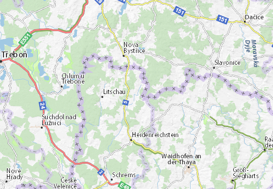 Karte Stadtplan Leopoldsdorf