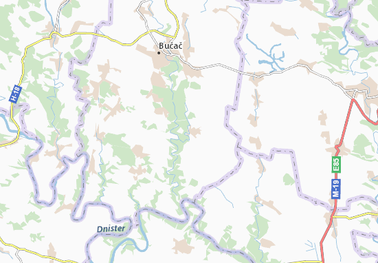 Karte Stadtplan Yazlovets&#x27;