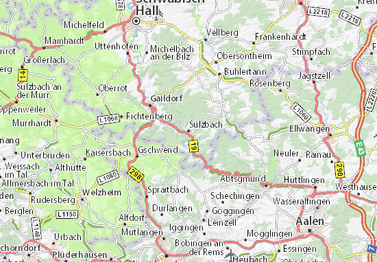 Karte Stadtplan Sulzbach