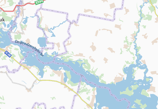 Kaart Plattegrond Hryhoro-Bryhadyrivka
