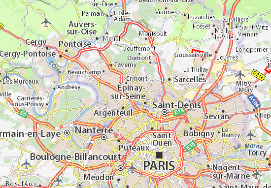 Karte Stadtplan Saint-Gratien