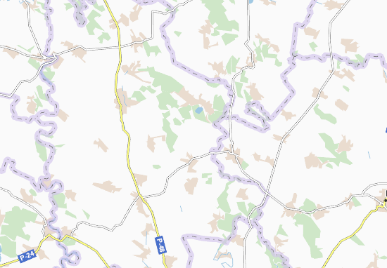 Kaart Plattegrond Slobidka-Smotryts&#x27;ka