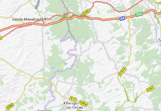 Karte Stadtplan Seuil-d&#x27;Argonne
