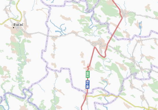Mapa Stara Yahil&#x27;nytsya