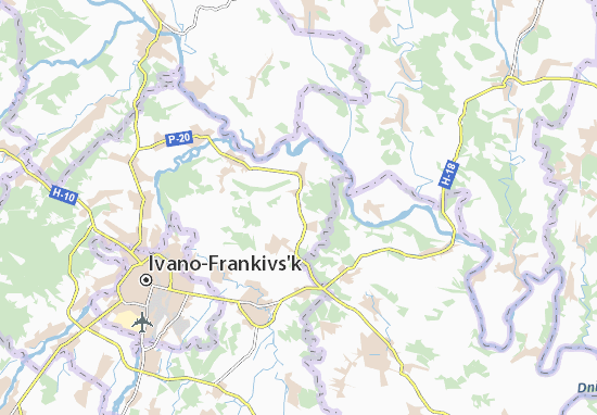 Kaart Plattegrond Roshniv