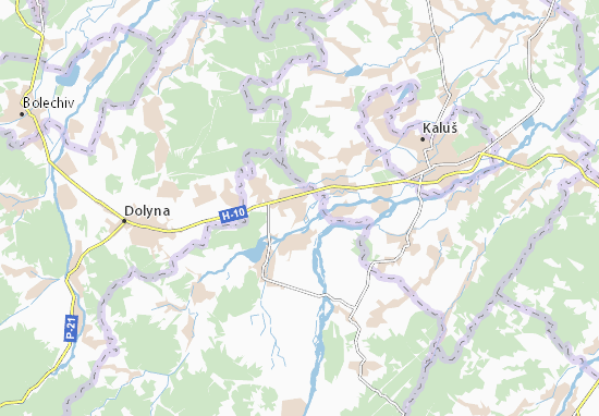 Broshniv Map