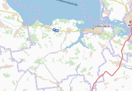 Mapa Perekhrestivka