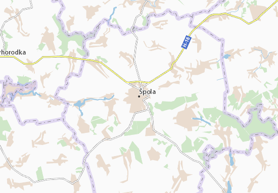Špola Map