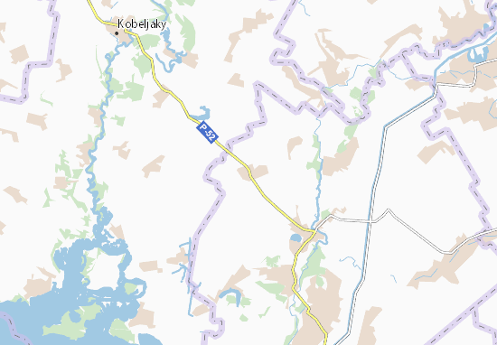 Kaart Plattegrond Lyashkivka