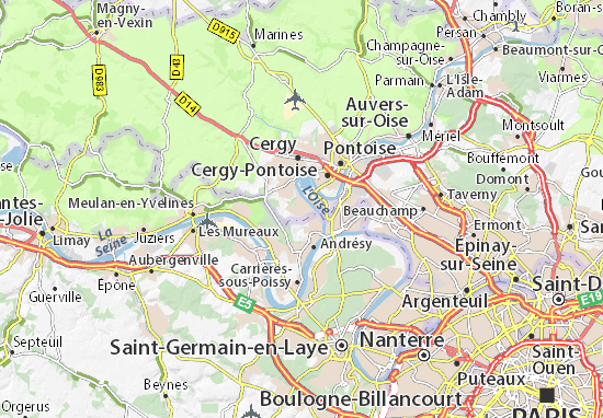 Jouy-le-Moutier Map