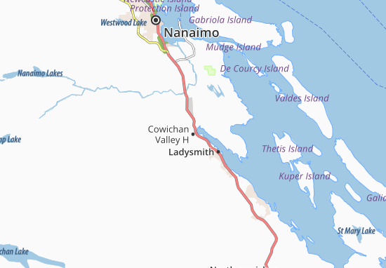 Mapa Cowichan Valley H