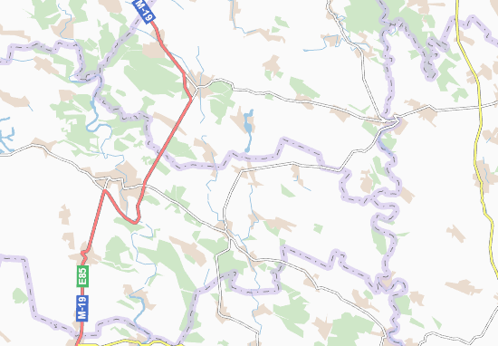 Karte Stadtplan Probizhna