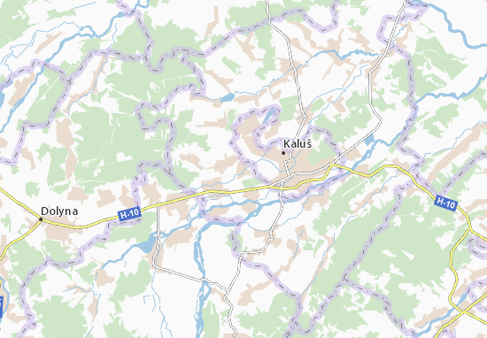 Karte Stadtplan Sivka-Kalus&#x27;ka
