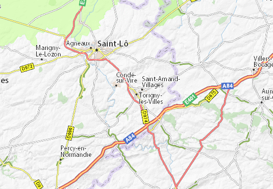 Kaart Plattegrond Torigny-les-Villes
