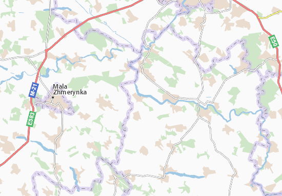 Kaart Plattegrond Voroshylivka