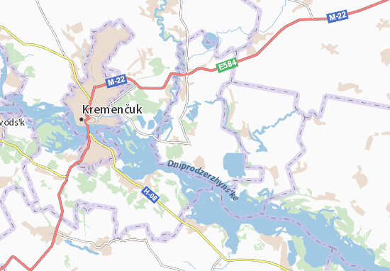 Mapa Komsomol&#x27;s&#x27;k