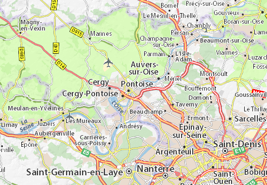 Saint-Ouen-l&#x27;Aumône Map