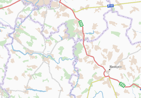 Mapa Shenderiv