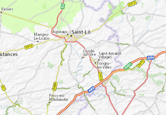 Mapa Plano Condé-sur-Vire