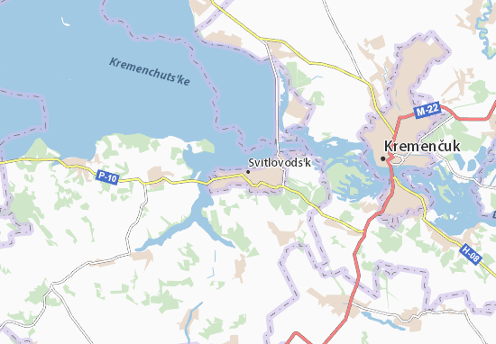 Svitlovods&#x27;k Map