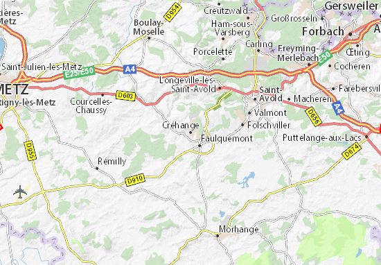 Créhange Map