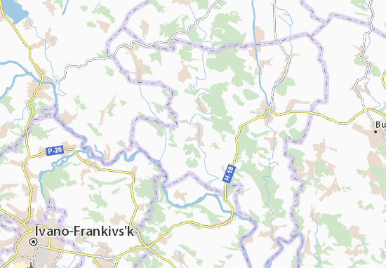 Karte Stadtplan Krasiiv