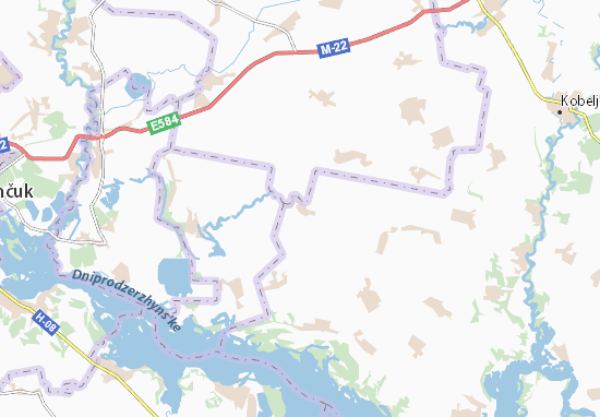 Kaart Plattegrond Komendantivka